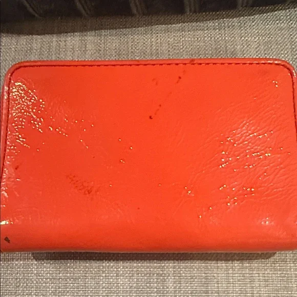 Coach Coral Patent Leather Zip Around Wristlet Wallet - Picture 5 of 5